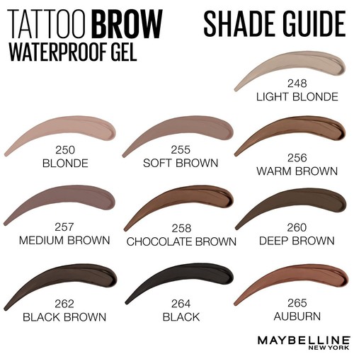 Maybelline Tattoo Brow Longlasting, Smudgeproof, Waterproof Eyebrow Gel 04