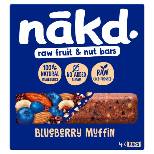 nakd. Blueberry Muffin Fruit & Nut Bars Multipack