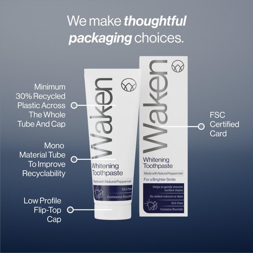 Waken Whitening Toothpaste PepperMint