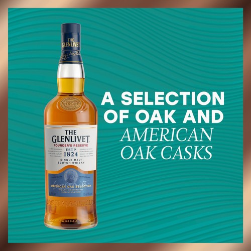 The Glenlivet Founders Reserve Single Malt Scotch Whisky  With Giftbox