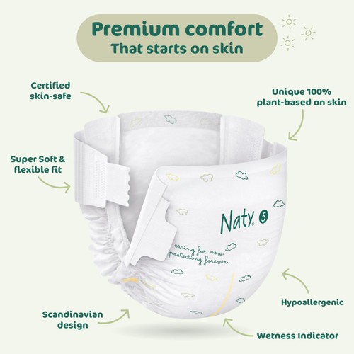 Naty BioEmbrace Big Pack Nappies Size 5 (11-25kg)