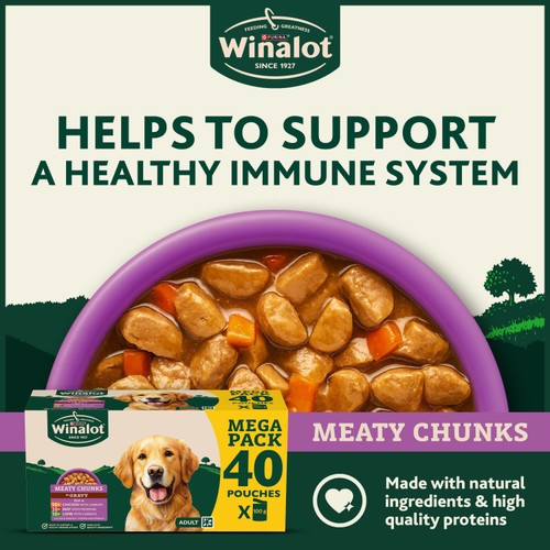 Winalot Meaty Chunks Mixed in Gravy Wet Dog Food 