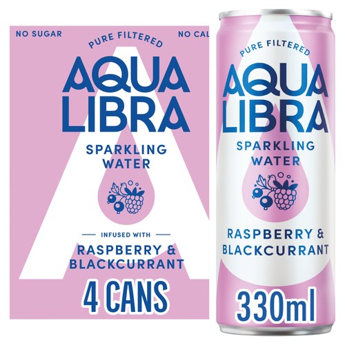 Aqua Libra Raspberry & Blackcurrant Infused Sparkling Water