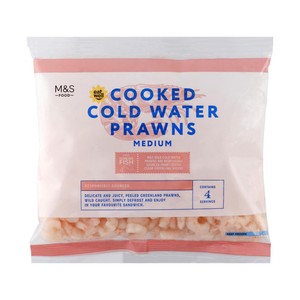 M&S Large Cooked Greenland Prawns Frozen