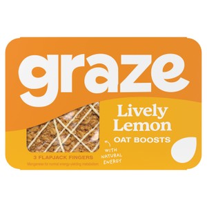 Graze Lively Lemon Oat Boosts Flapjack Snack