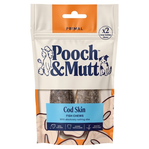 Pooch and Mutt Long-Lasting Fish Hide Chews