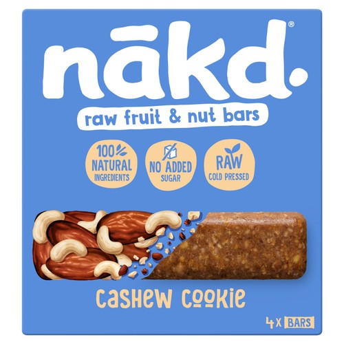 nakd. Cashew Cookie Fruit & Nut Bars Multipack