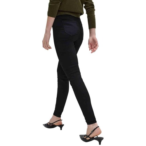 M&S Womens Pull on High Waisted Jegging, 8, Black