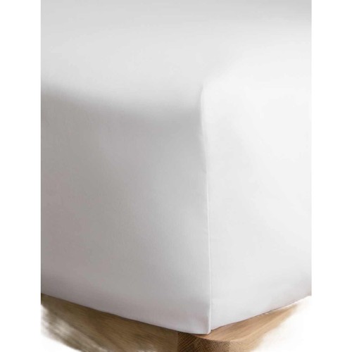 M&S Cotton Rich Fitted Sheet Single, White