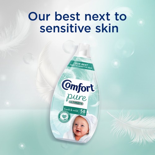 Comfort Pure Ultimate Fresh & Mild UltraConcentrated Fabric Conditioner 58W