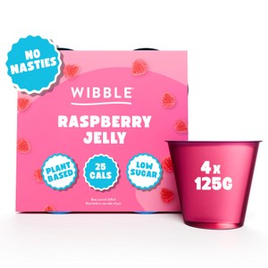 Wibble Raspberry Jelly 4 x 125g
