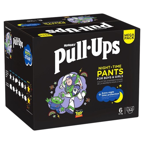 Huggies Pull-Ups Night Time Unisex Training Nappy Pants- Size 6 MEGA