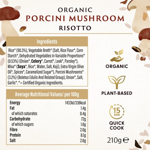Biona Organic Porcini Mushroom Risotto