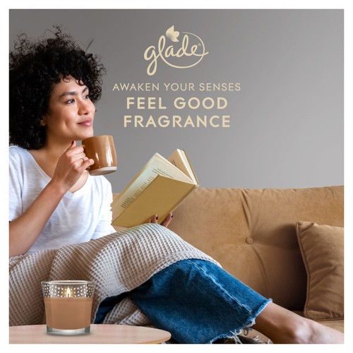 Glade Small Scented Candle, Sandalwood & Jasmine
