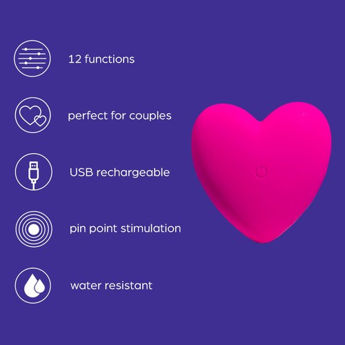 So Divine Je t'aime Heart Vibrator
