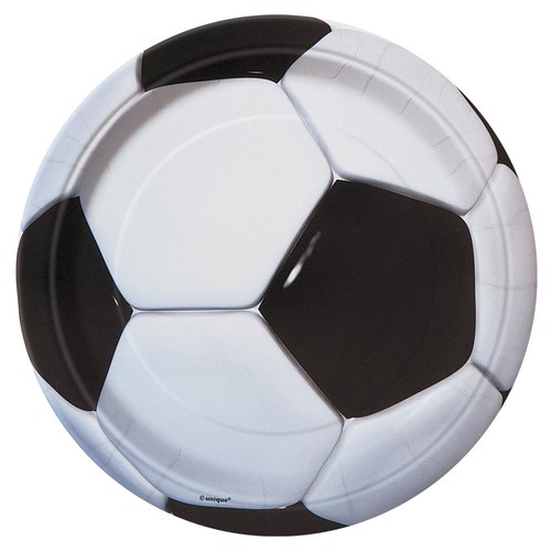 Football 23cm Paper Party Plates 