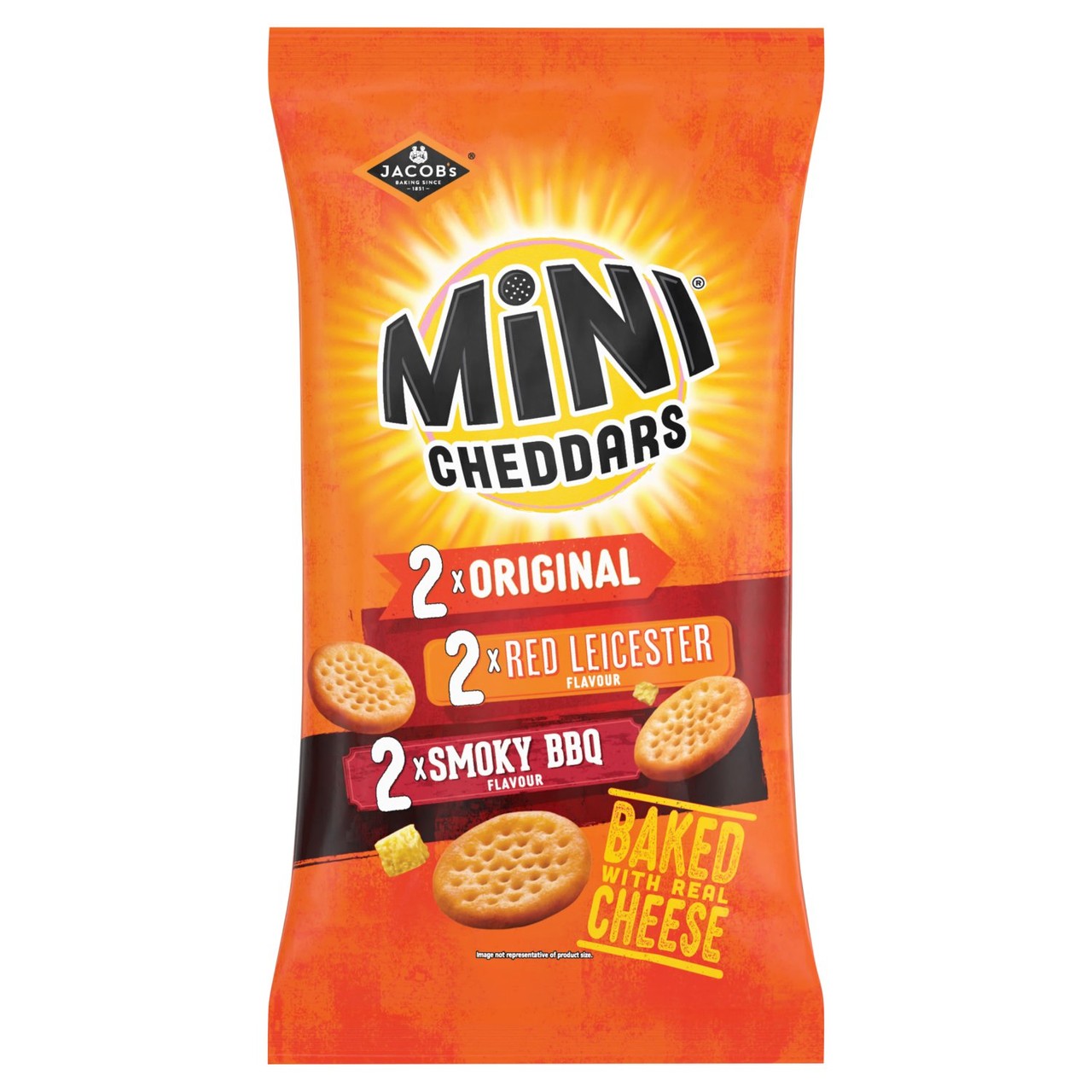 Jacob's Mini Cheddars Variety Multipack Baked Snacks - Ocado