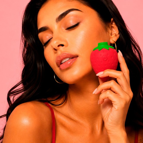 So Divine Strawberry Rechargeable Clitoral Suction Vibrator