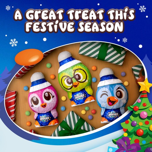 Smarties Milk Chocolate Christmas Penguin