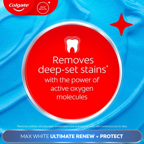 Colgate Max White Ultimate Renewal At Home Teeth Whitening Toothpaste