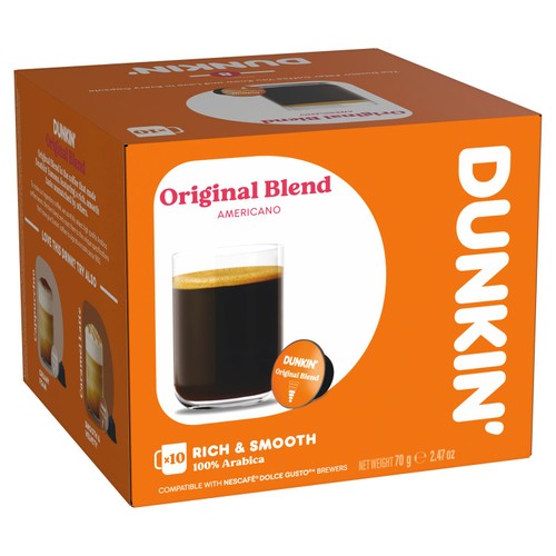 Dunkin Original Blend Dolce Gusto Compatible Coffee Pods