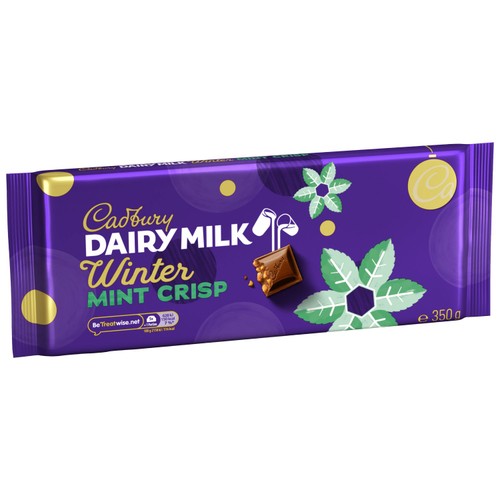 Cadbury Dairy Milk Winter Mint Crisp Chocolate Bar