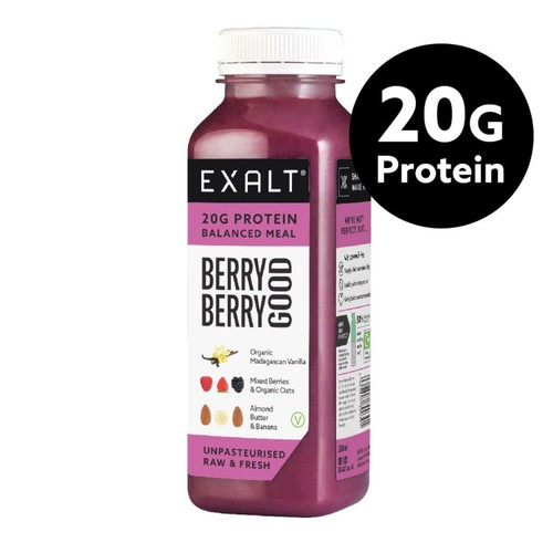 EXALT Berry Berry Good Fresh Vegan Protein Smoothie Berries & Vanilla 