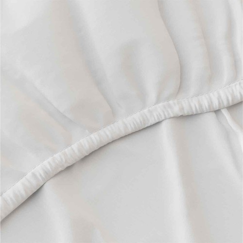 M&S Egyptian Cotton Deep Fitted Sheet, Double, Ice White