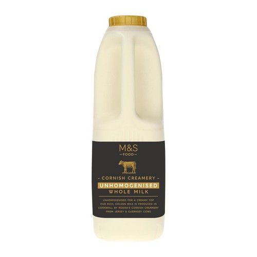 M&S Cornish Creamery Unhomogenised Whole Milk