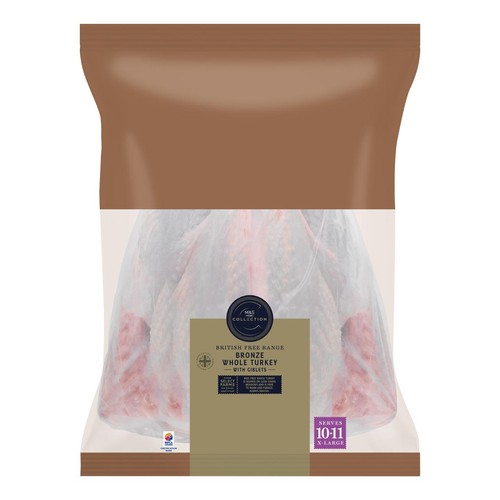 M&S Collection Free Range Bronze Whole Turkey with Giblets