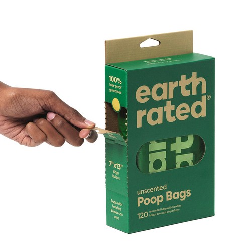 Earth Rated Poop Bags Unscented Tie Handle Bag