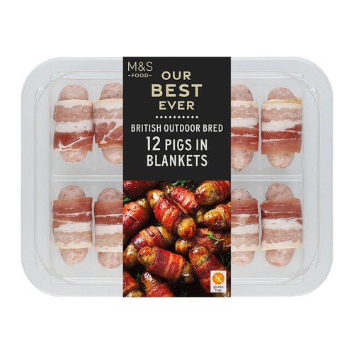 M&S Our Best Ever 12 Pigs in Blankets Frozen
