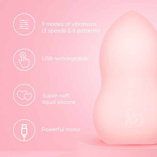 So Divine Beauty Vibe USB Rechargeable Vibrator 9 Functions Sex Toy