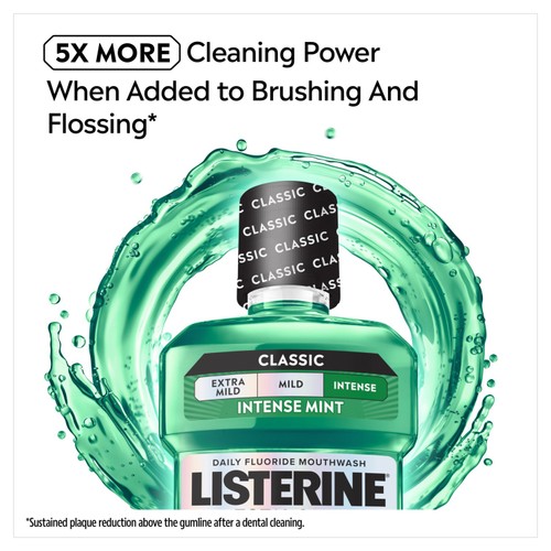 Listerine Total Care Teeth & Gum Intense Mint Classic Mouthwash