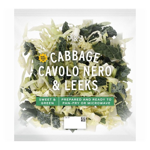 M&S Cabbage, Cavolo Nero & Leeks