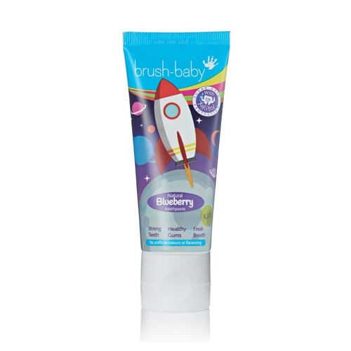 Brush-Baby Kids Natural Blueberry flavoured Rocket Toothpaste, 50ml