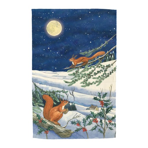 Emma Bridgewater Midnight Squirrel Tea Towel