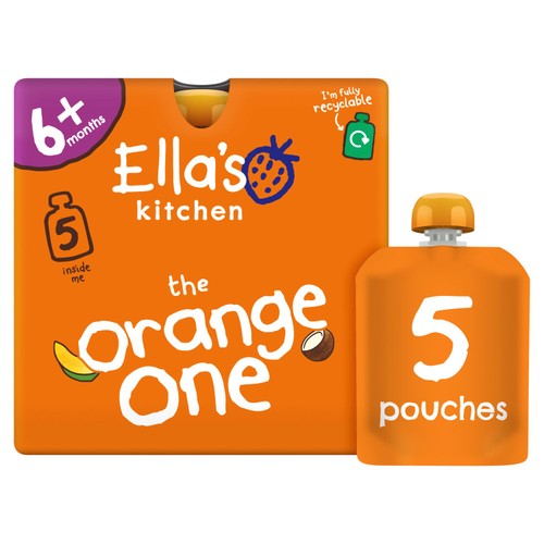 Ella's Kitchen The Orange One Smoothie Pouch Multipack 6+ Months