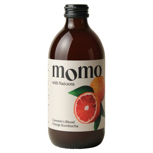 MOMO Kombucha Carmelo's Blood Orange Kombucha