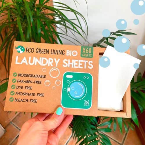 Eco Green Living Non Bio Laundry Sheet Un-scented