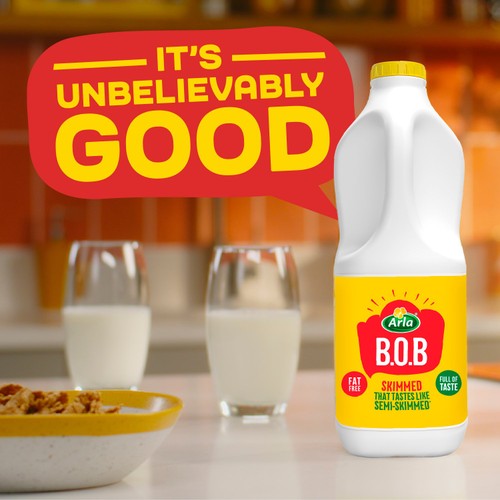 Arla BOB Skimmed Milk Tastes like Semi Skimmed
