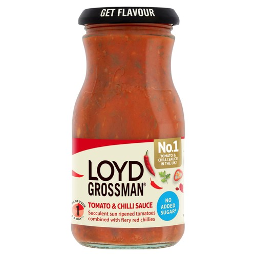 Loyd Grossman Tomato & Chilli No Added Sugar Pasta Sauce