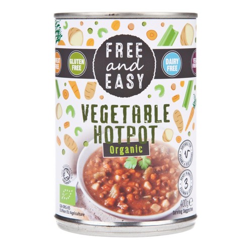 Free and Easy Organic Free From Vegetable Hotpot, 400g Free and Easy Organic Free From Vegetable Hotpot, 400g