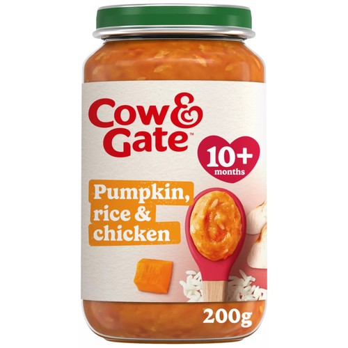 Cow & Gate Pumpkin Chicken & Rice Baby Food Meal Jar 10+ Months