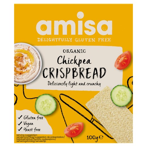 Amisa Organic Gluten Free Chickpea Crispbread