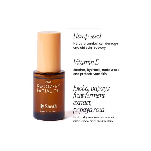 By Sarah Ally Blemish Recovery Face Oil, Fragrance Free