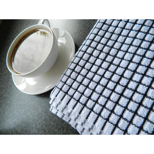 Poli-dri Cotton Tea Towel, Black 70cm