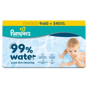 Pampers 99% Water Wipes