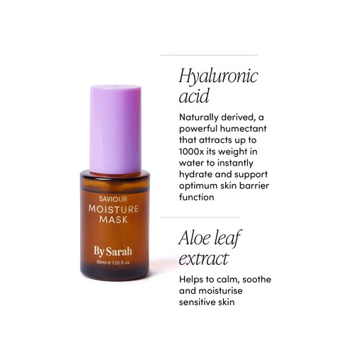 By Sarah Saviour Moisture Mask + Hyaluronic Acid