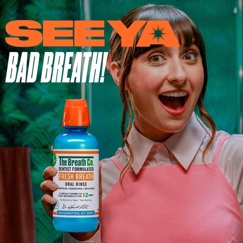 The Breath Co. Alcohol Free Mouthwash Icy Mint